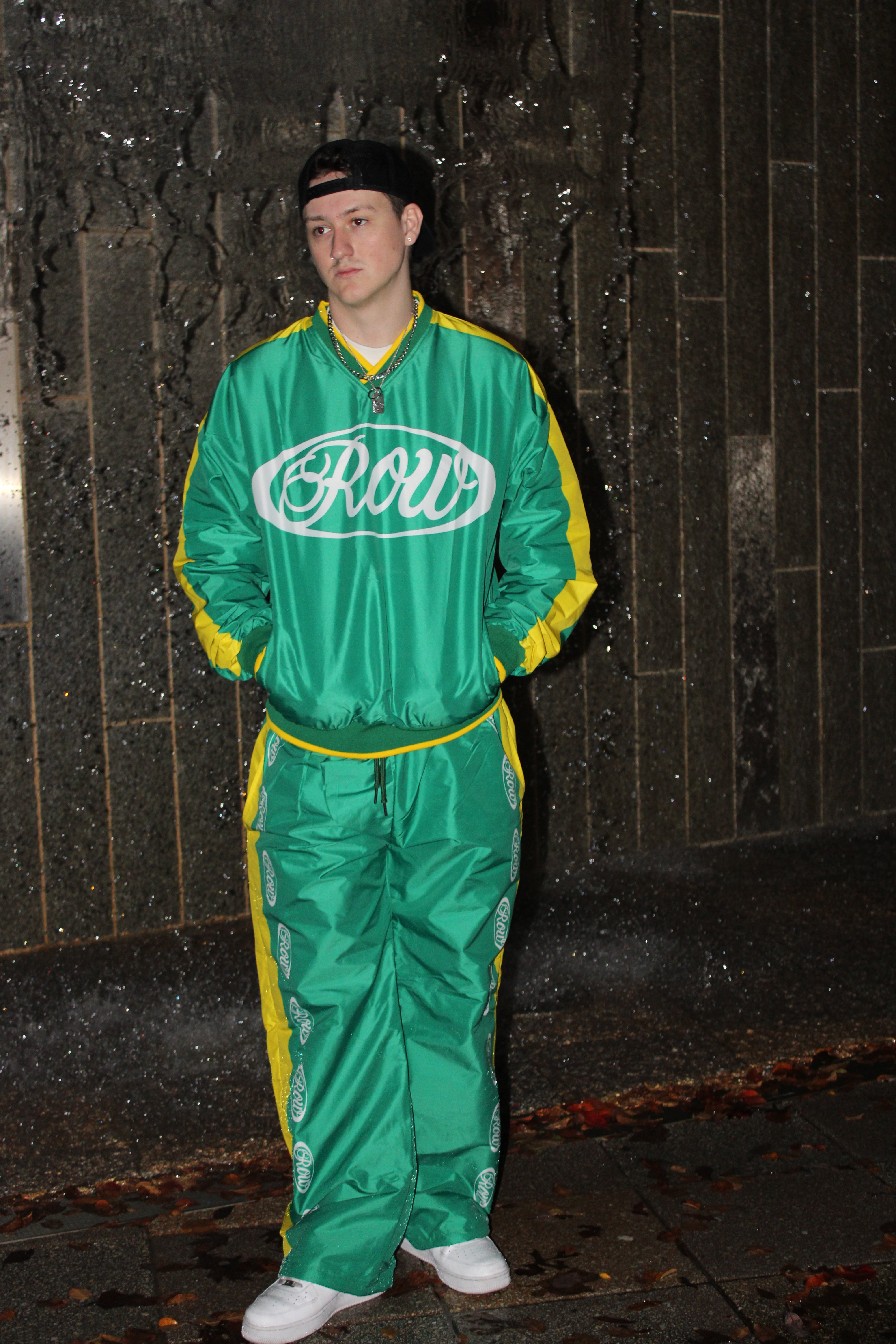 GREEN R.O.W Windbreaker Set
