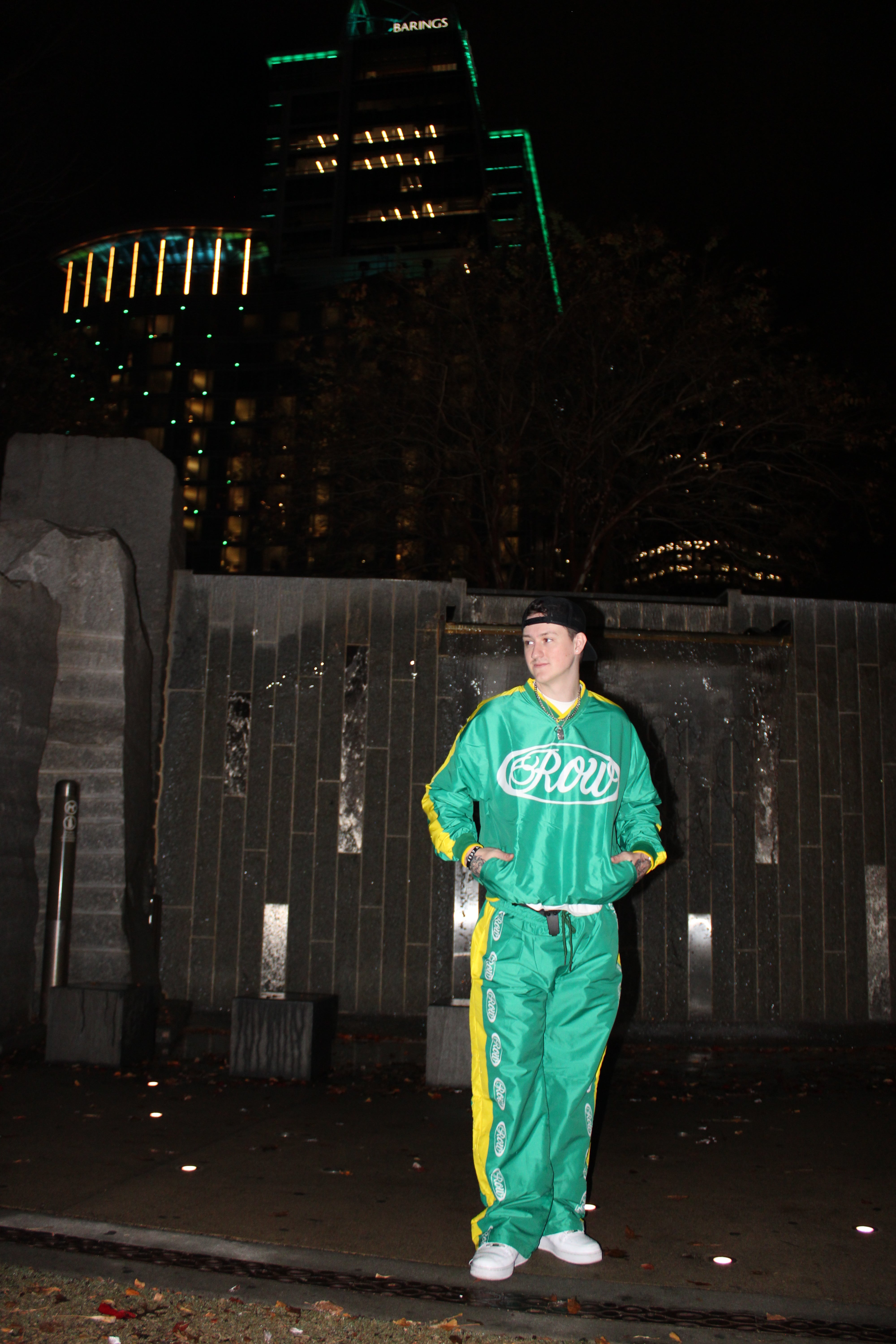 GREEN R.O.W Windbreaker Set